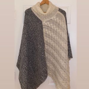 Knit poncho